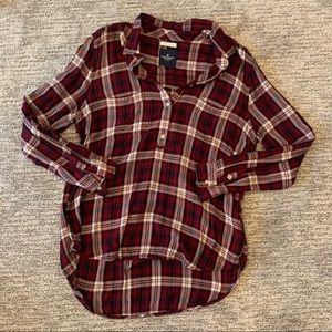 American Eagle Plaid Blouse